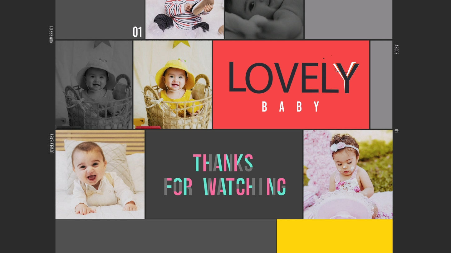 First Birthday Slideshow Video Template – Happy