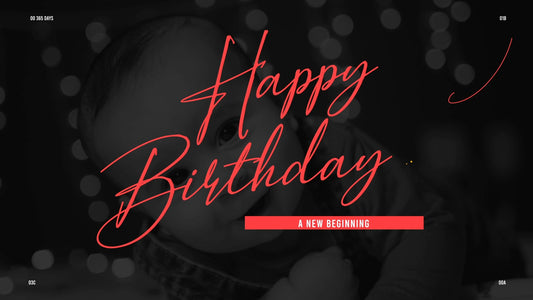First Birthday Slideshow Video Template – Happy