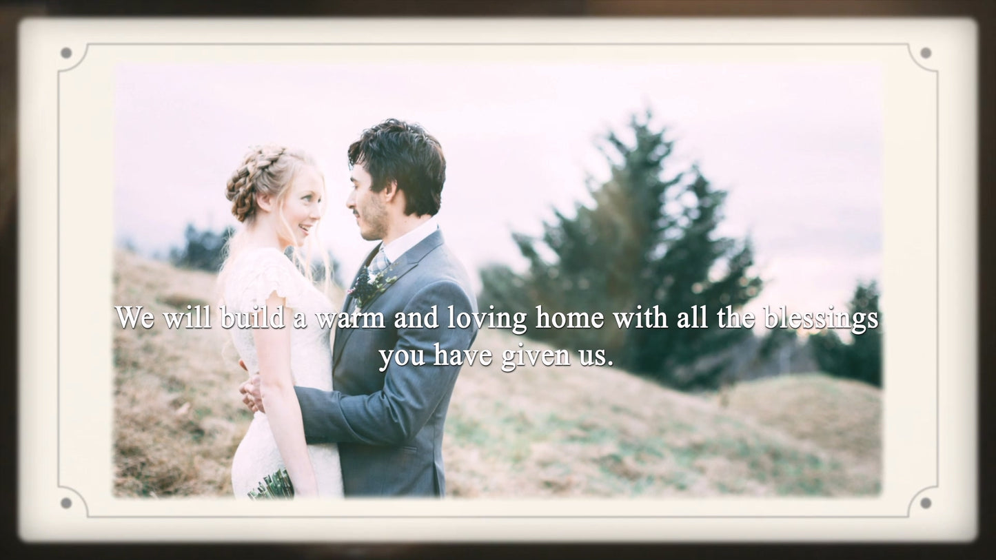 Elegant Wedding Slideshow for Guests – Thanks to You