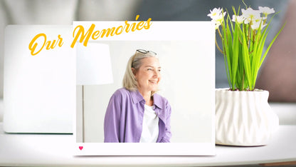 Memories in White Frames - Nostalgic Slideshow Video Template